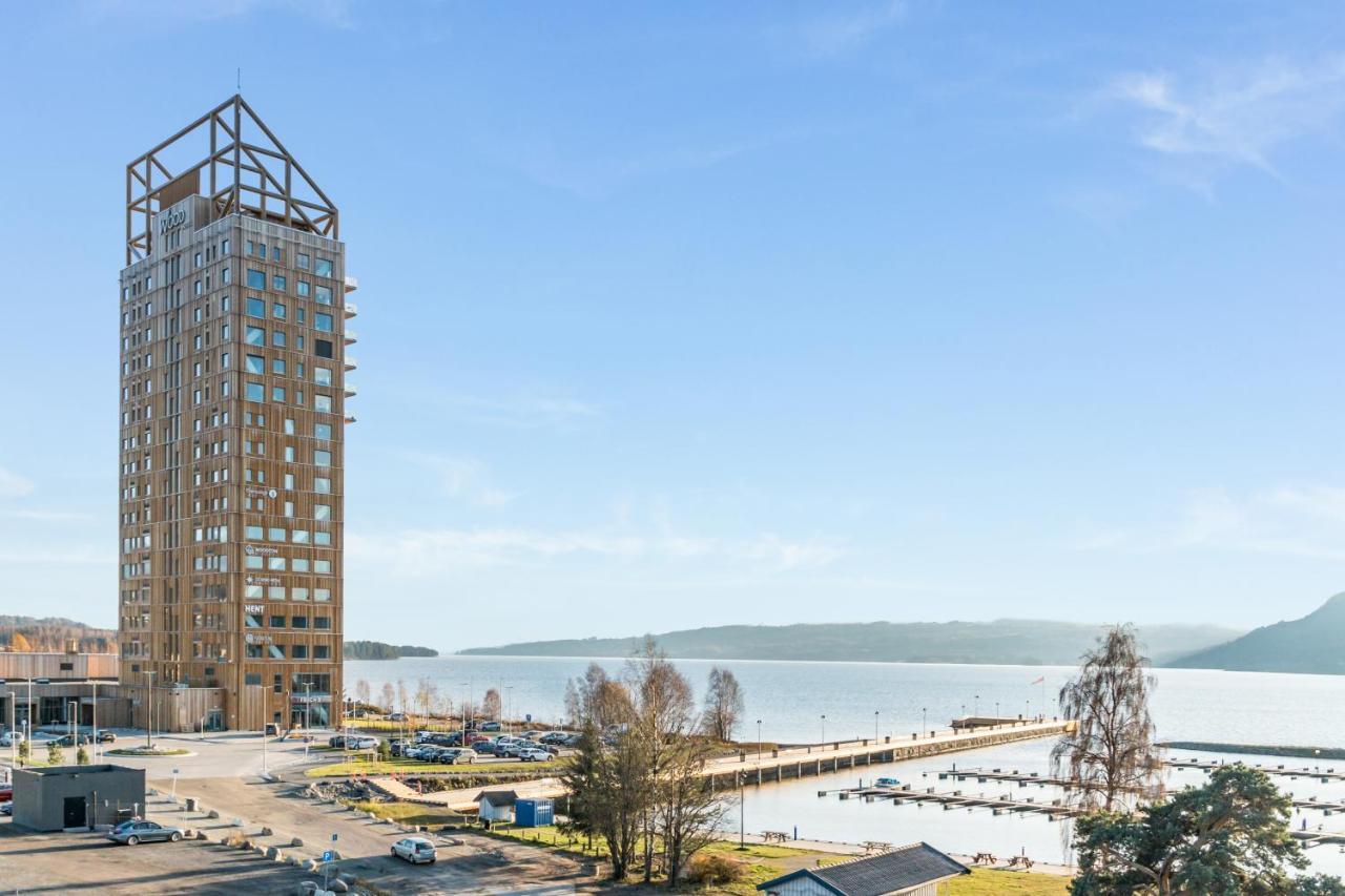 Mjos Tower Apartment - Lovely City View Ringsaker Exterior photo